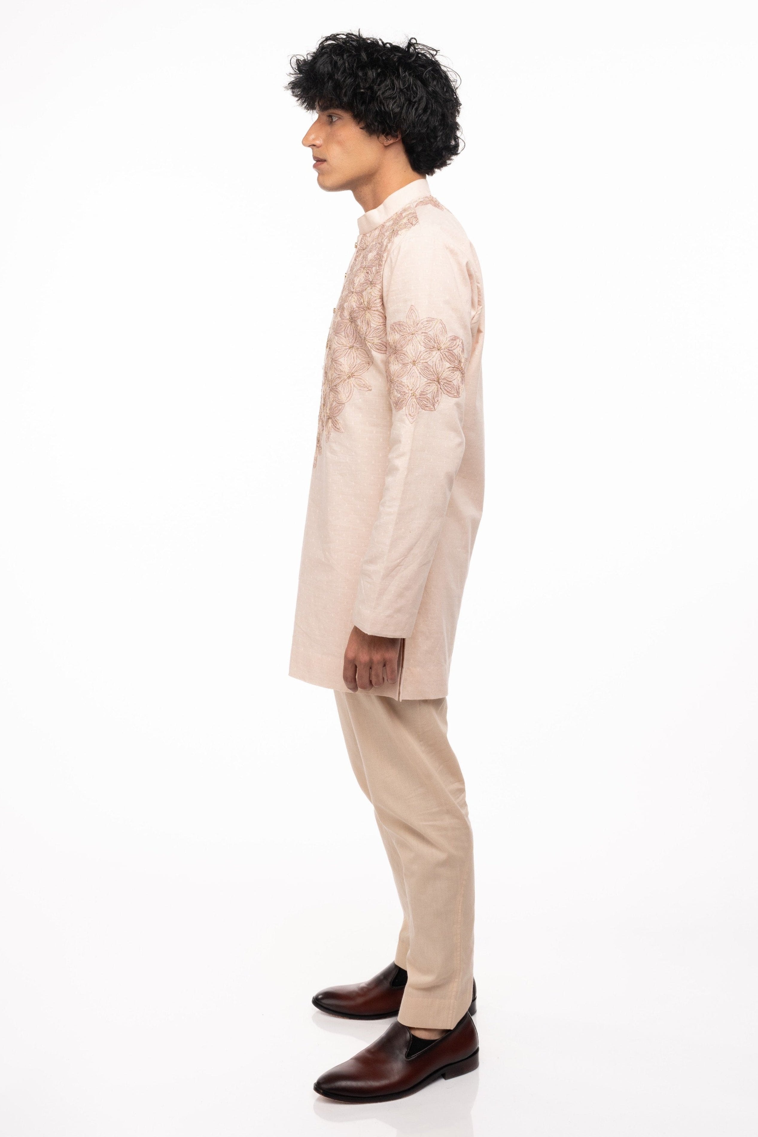 Dobby Short Kurta Set