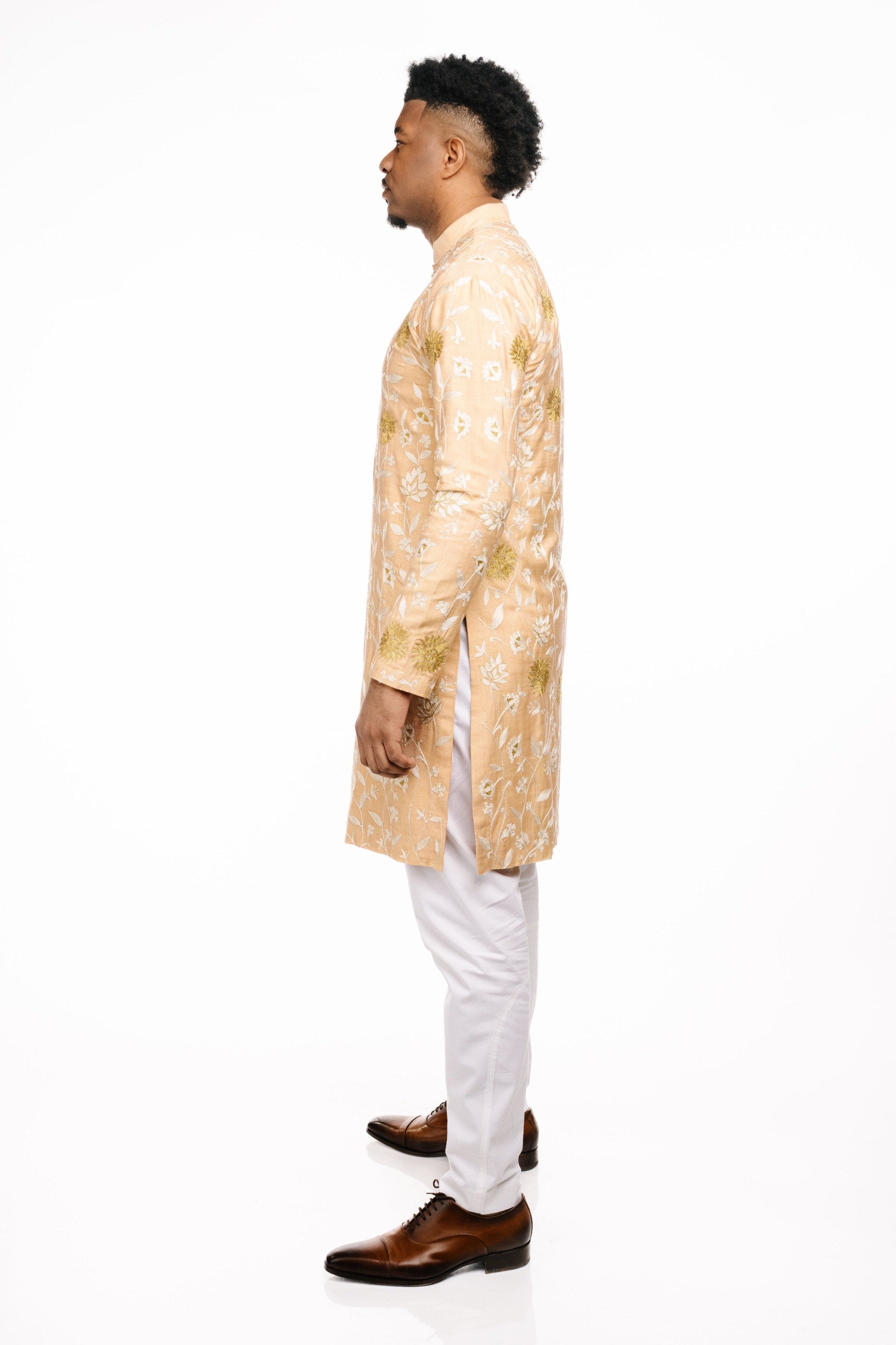 Floral Shali Kurta Set