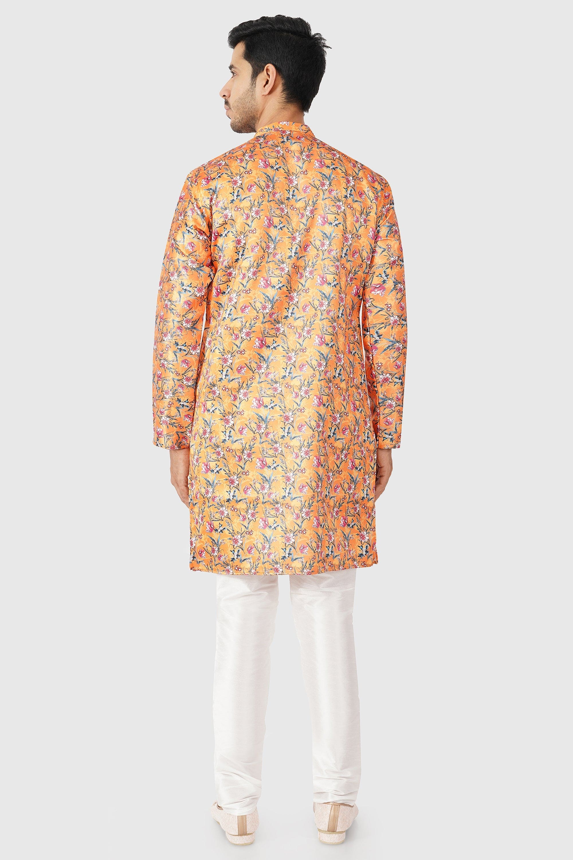 SANTI HOMME Floral Flame Kurta Set
