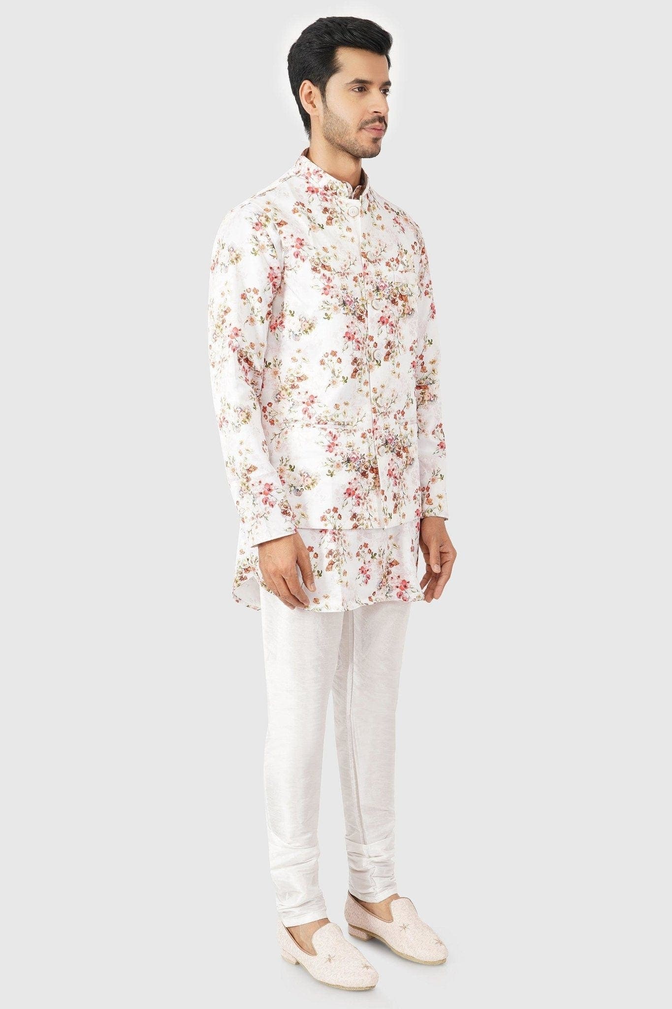 SANTI HOMME Frosted Multi-Colored Floral Bandi