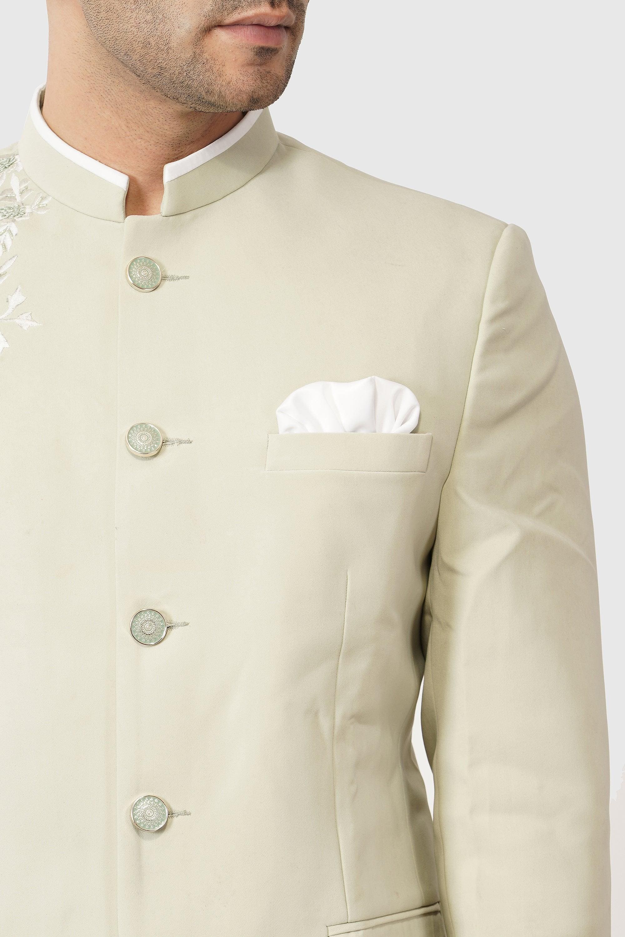 SANTI HOMME Mystic Embroidered Bandhgala Set