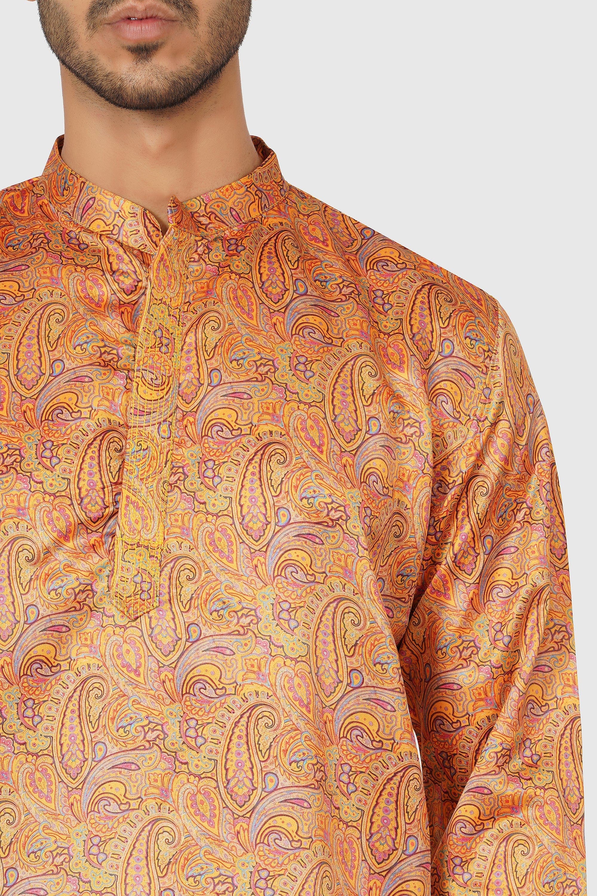 SANTI HOMME Seville Paisley Kurta
