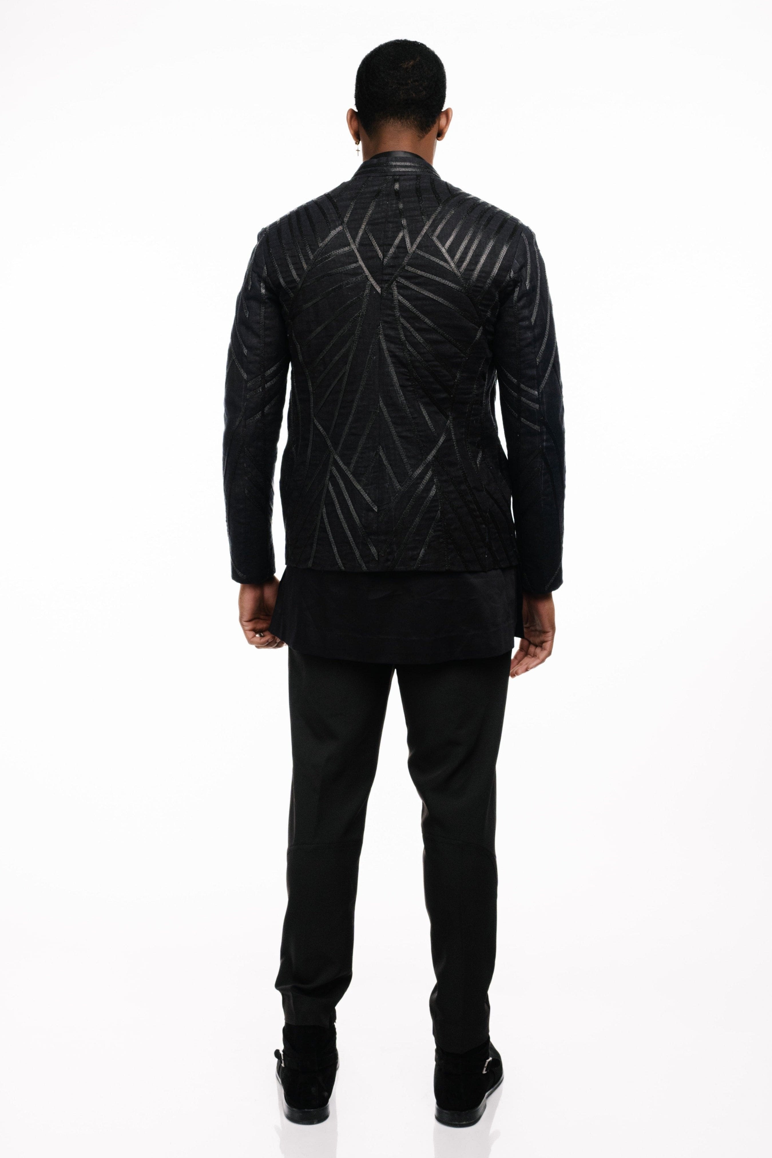 Wool-Linen Taped Jacket Set