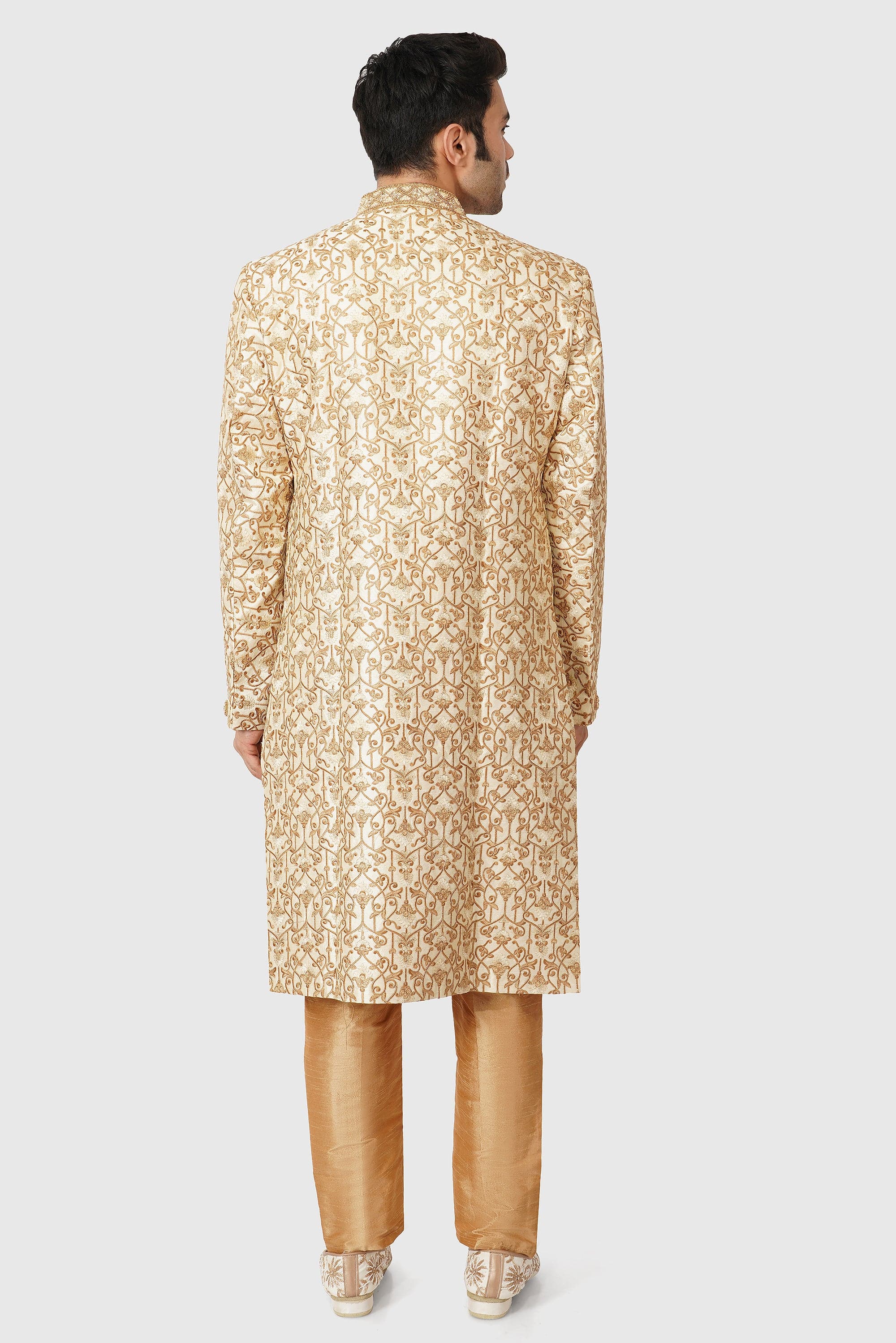 SANTI HOMME Golden Highness Sherwani Set