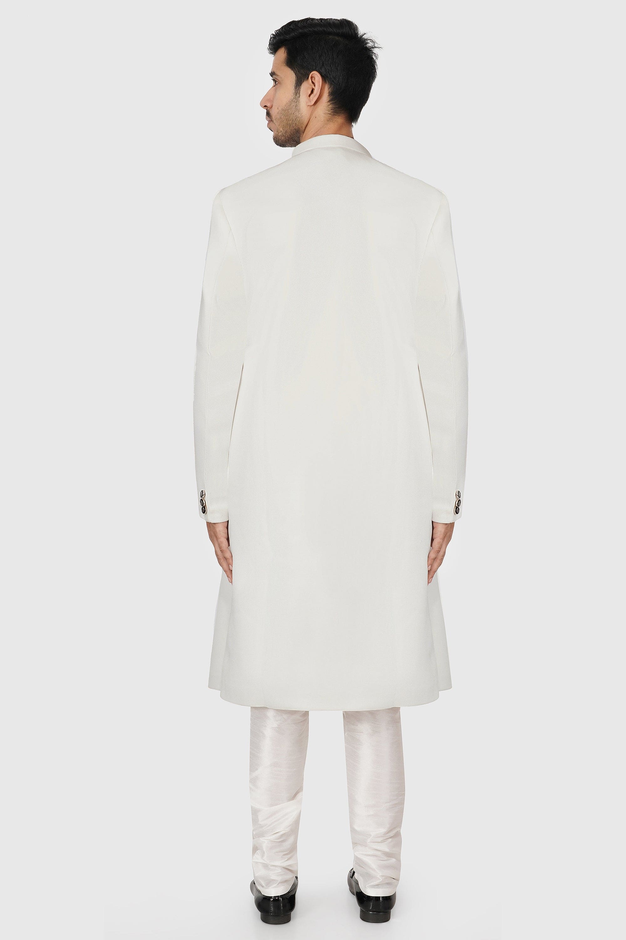 SANTI HOMME Textured Echelon Sherwani Set