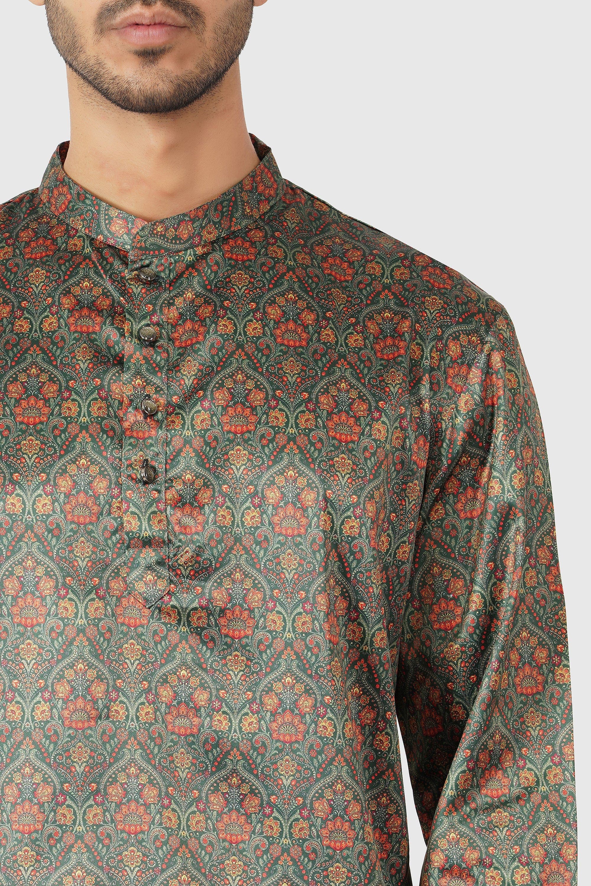 SANTI HOMME Verdant Eden Kurta